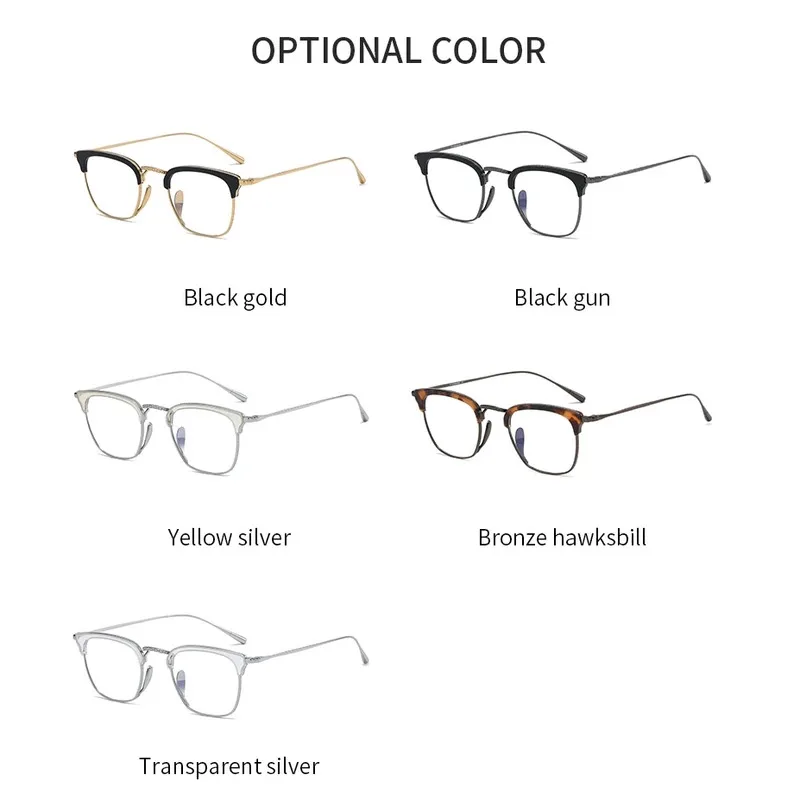 KMN1112 Japanese Designer Man Oversize Glasses Handmade Acetate Titanium Rectangle Eyebrow Eyeglasses KAMEMANNEN Style Spectacle
