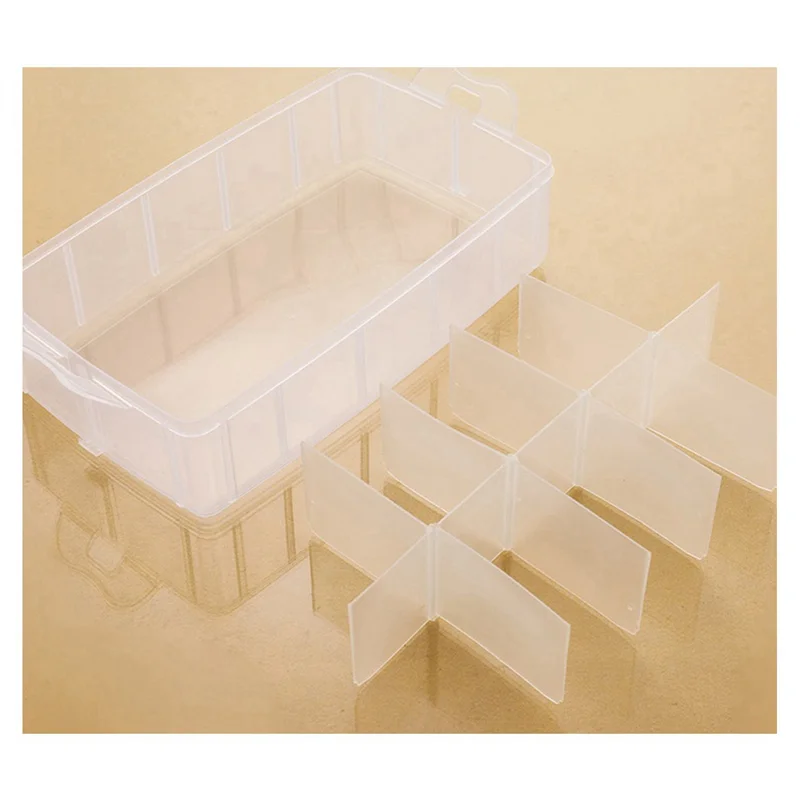 Arts, Crafts and Jewelry Organizer, Stackable 3-Tier Clear Plastic Organizer with 30 Adjustable Compartments
