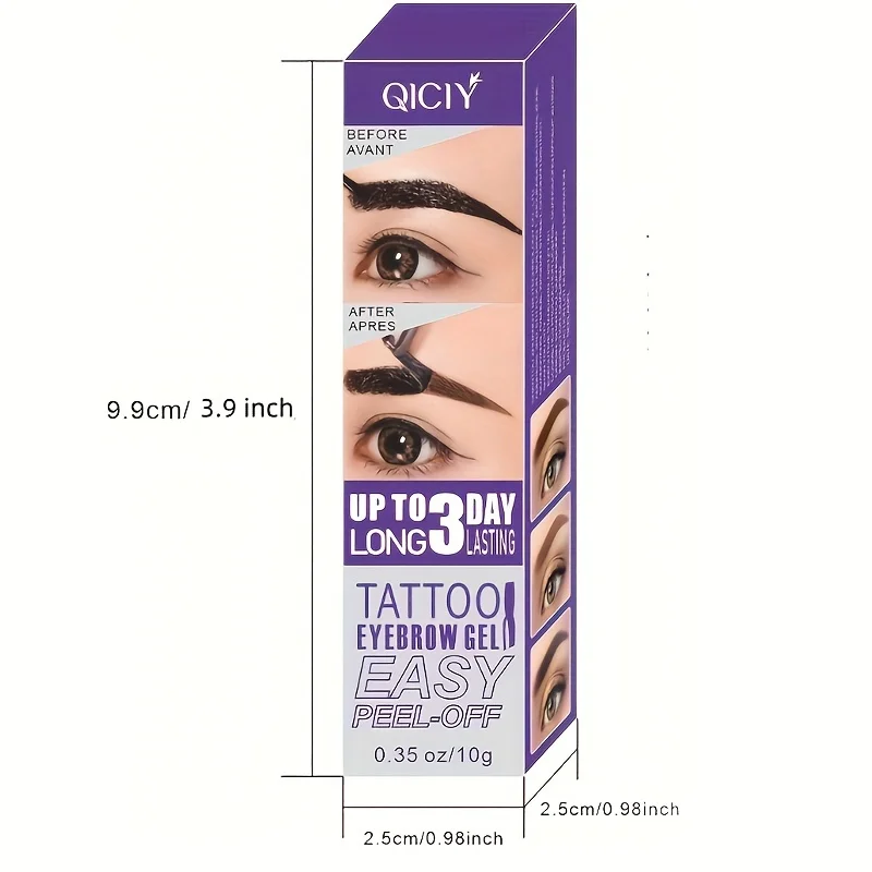 เจลเขียนคิ้ว - กันน้ําติดทนนาน, ย้อมสีคิ้วตามธรรมชาติ, การแต่งหน้ากึ่งถาวร, ตัวเลือกสีน้ําตาลธรรมชาติสองแบบ