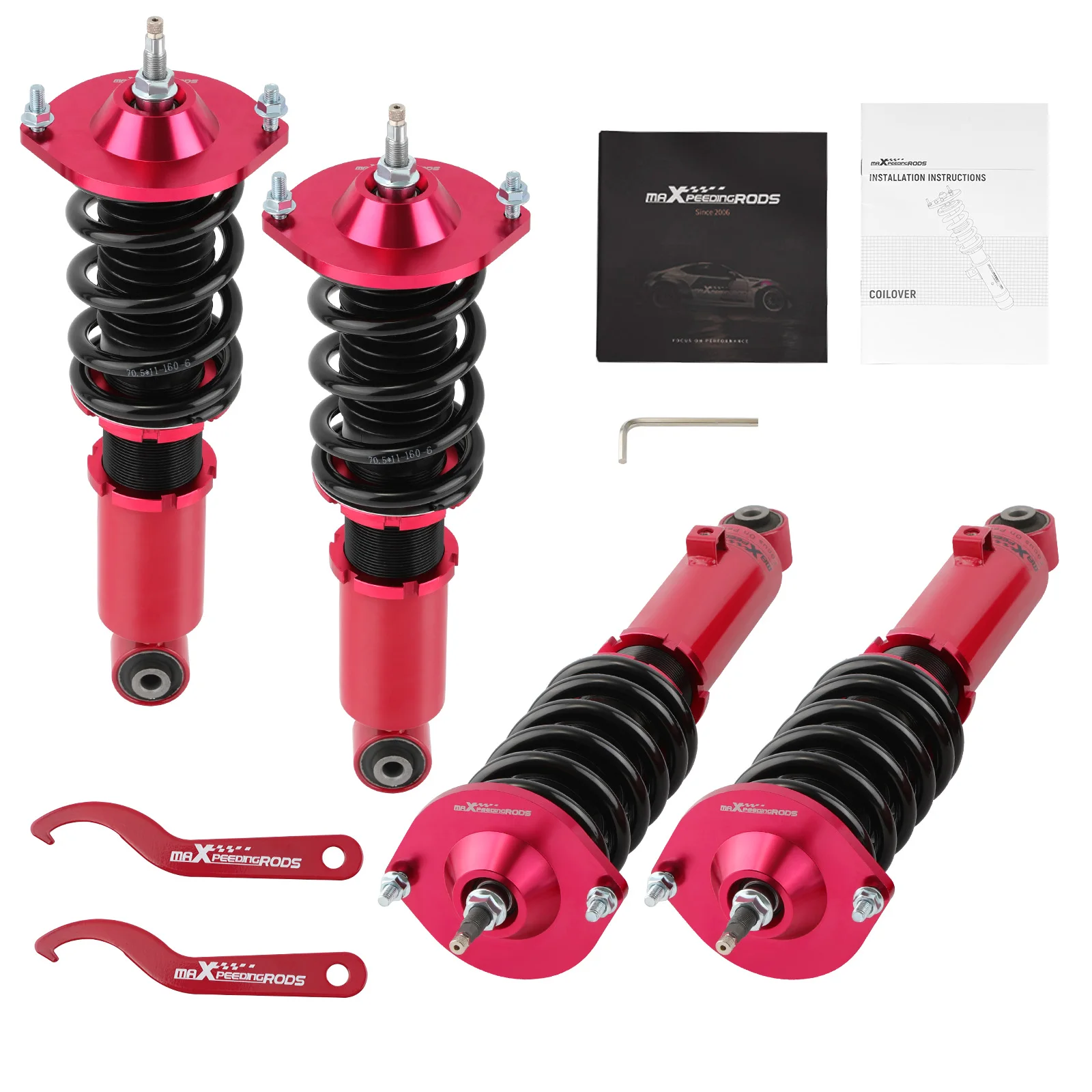 Coilover for Mazda MX5 MX-5 NA MK1 89-98 Adjustable height Shock Struts Coilovers Coil Spring Shock Strut Kit