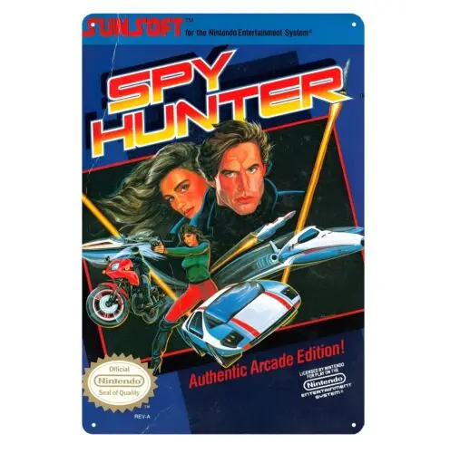 Hunter Retro Nes Video Game Metal Poster Tin Sign 20*30cm