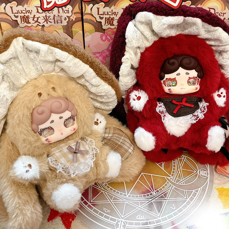 

Серия LuckyDeerNai: Серия «Письма ведьмы» — Слепая коробка LuckyDeerNai V3, виниловая фигурка-гриб, таинственная коробка, аниме-кукла, пакет-сюрприз, подвеска, игрушка, подарок