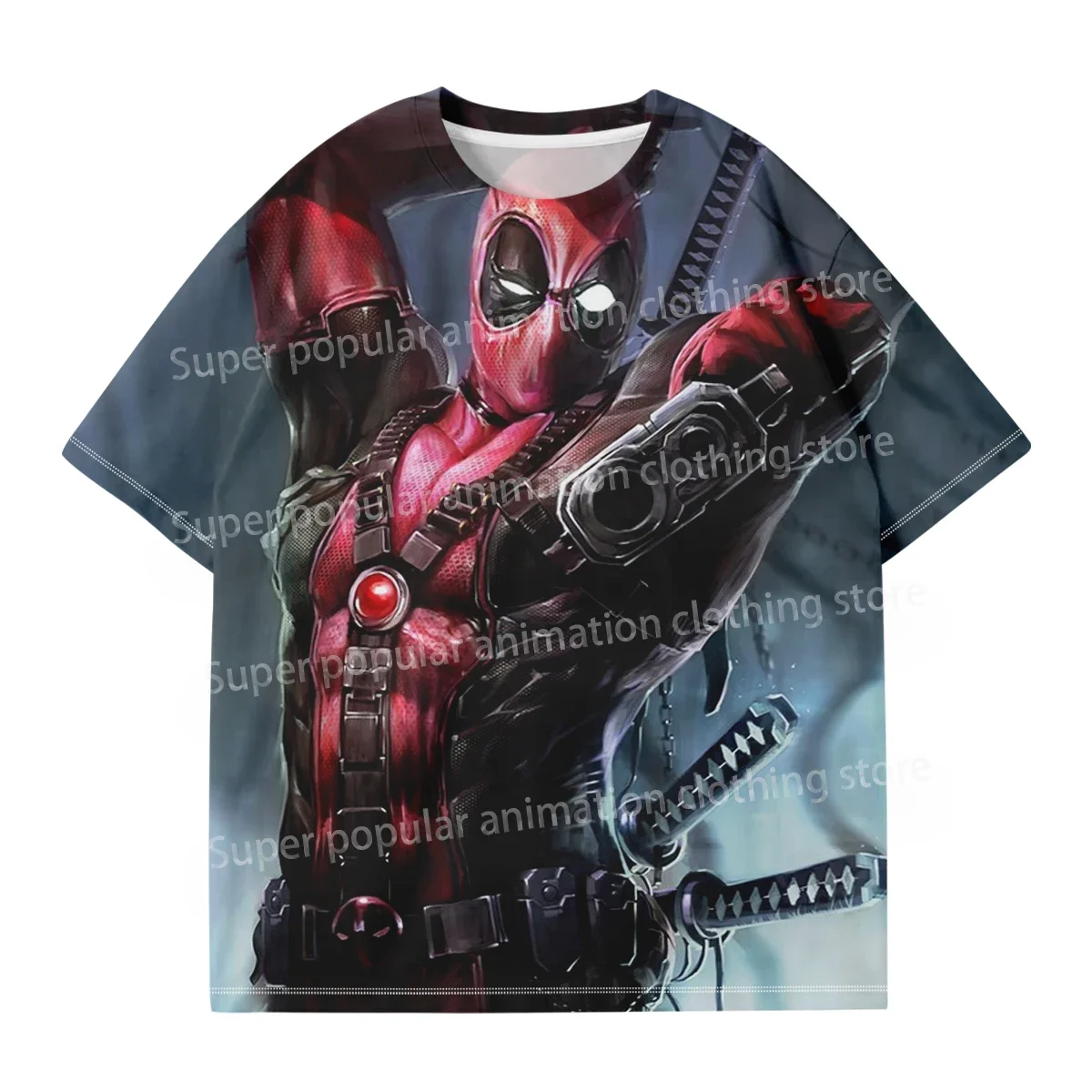 مينيسو مارفل ديدبول مقابل ولفيرين تي شيرت موضة ثلاثية الأبعاد مطبوعة تي شيرت رجالي الشارع عادية المتضخم تيز الرياضة الاطفال/الكبار بلايز #6