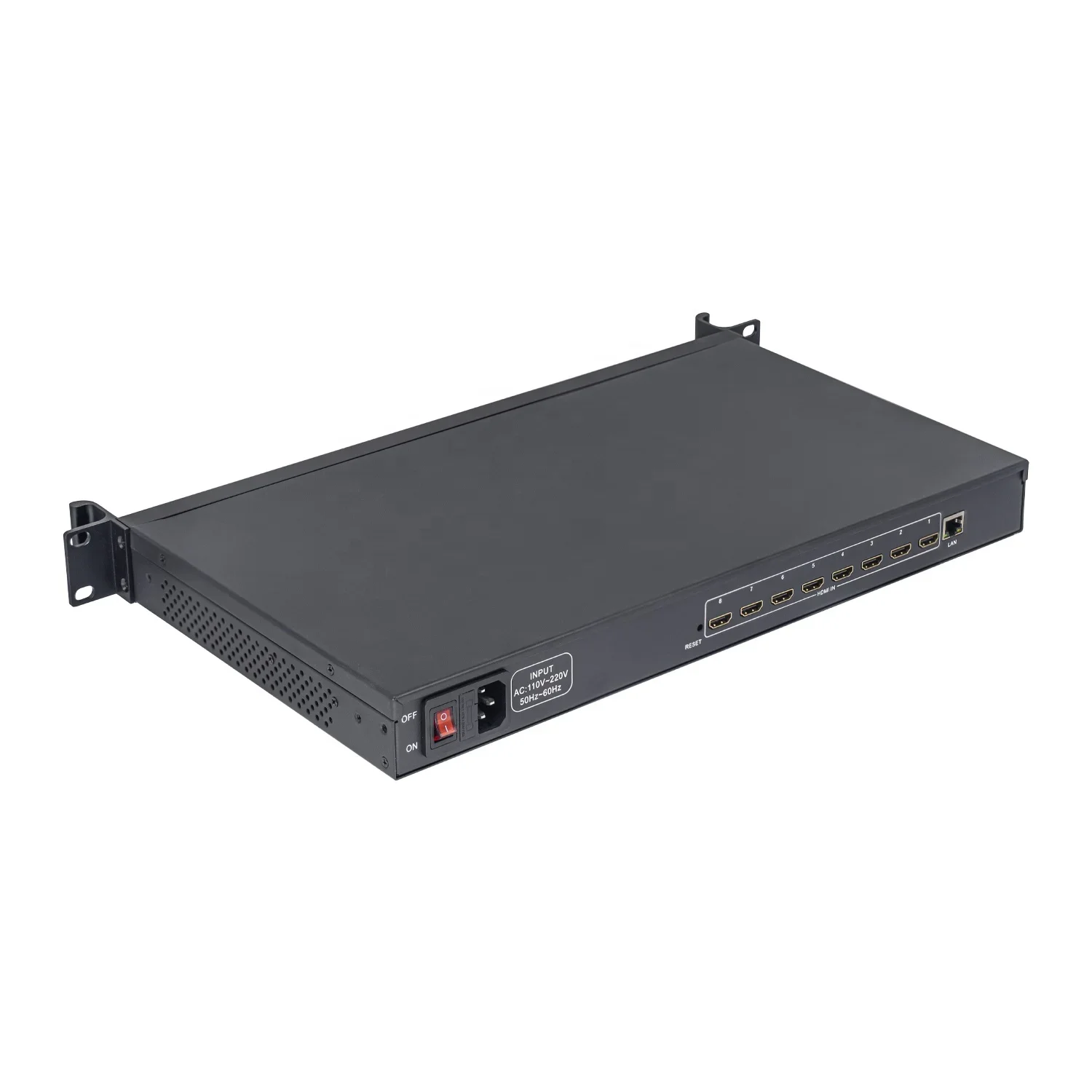 Custom Made 8 Channel SRT RTMP RTSP H.265 H.264 HDMI Video Capture  Card Box Encoder 1U Rack  NVR Vmix Youtube Facebook IPTV