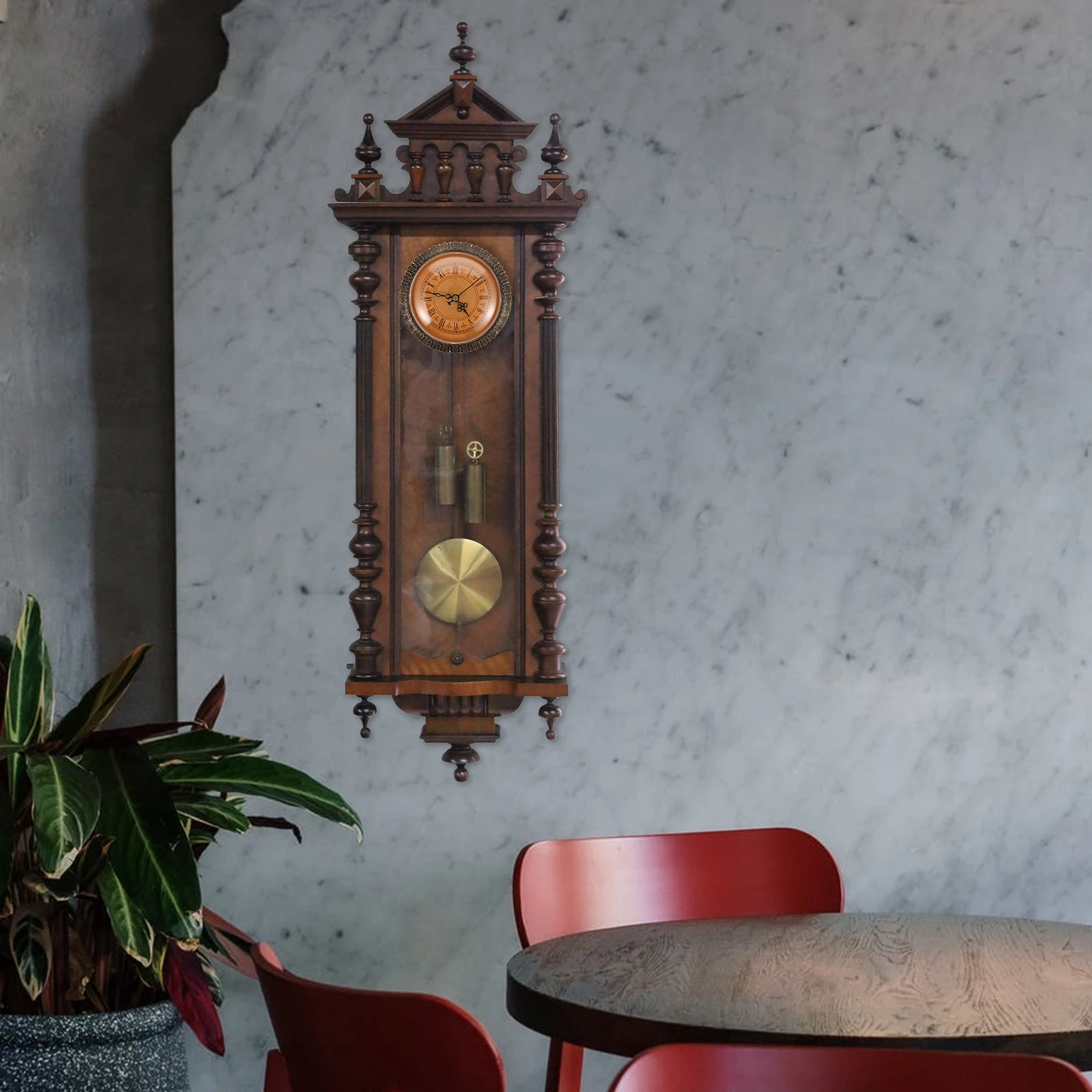 

Retro Insert Round Quartz Movement Simple Vintage Clock Head Diy For Home Office Decor Wall Clock Face Replacement