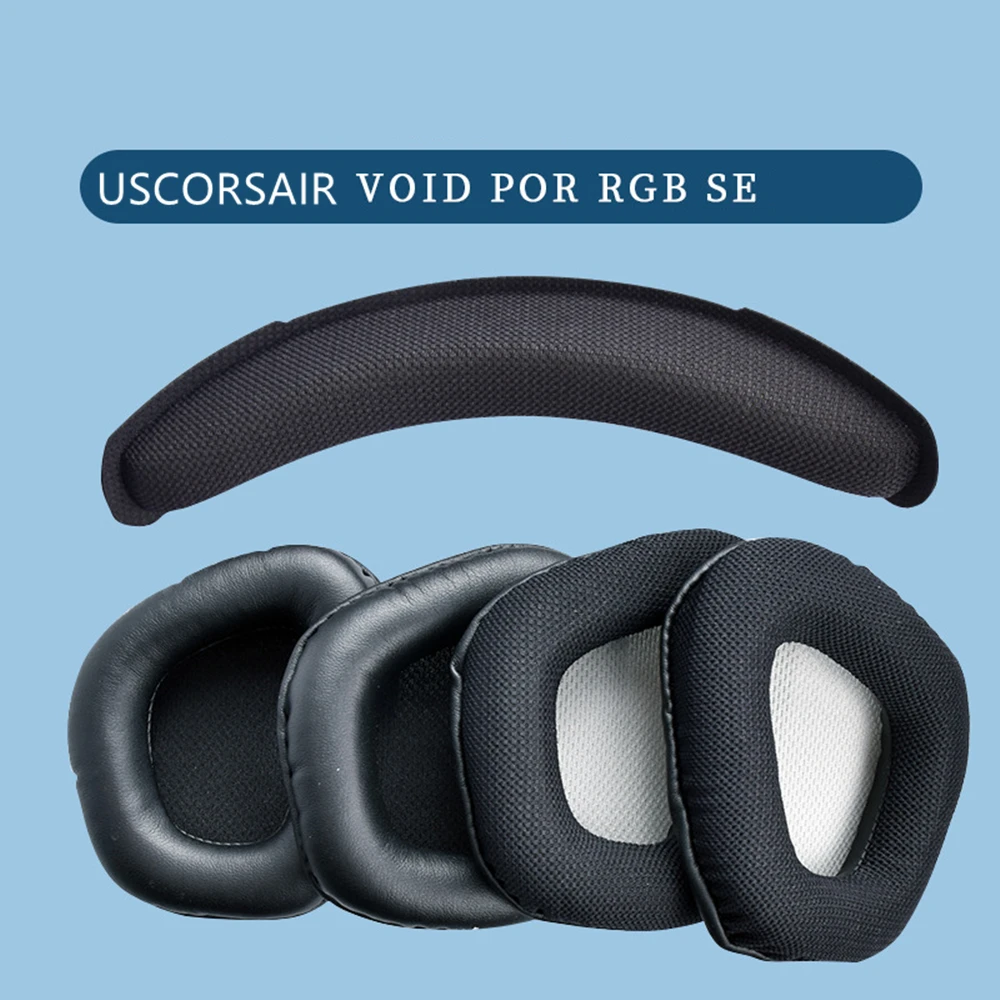 

For USCORSIR VOID PRO RGB SE Ear Muffs Headgear Sponge Cover EarPads or Head Beam Replacement Accessories