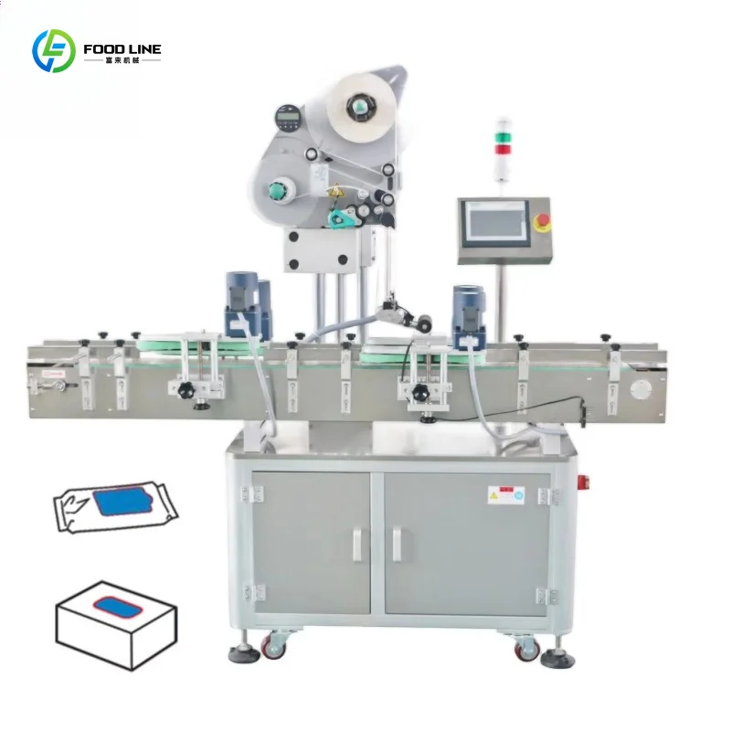 Customized Universal Automatic Labeler Wide Application For Food Beverage Electronic Bottle Box Bag Packaging