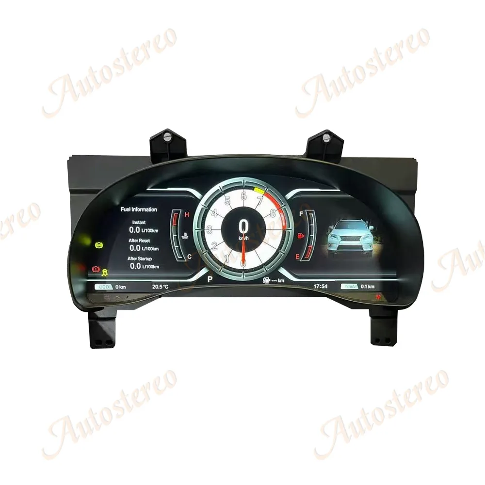 Car Digital Cluster 12.3 inch For Lexus RX 2009-2015 LCD Dashboard Instrument Panel Smart Gauges Module Auto Speed Meter Screen