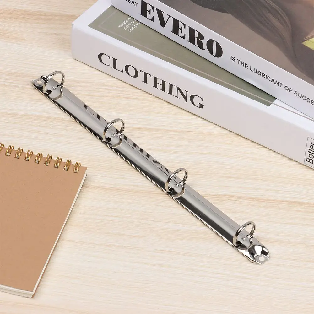 New Office Supplies Refillable Metal Accessory DIY Notebook Binding Hoops Loose-leaf File Folder Binder Clip Ring Binder
