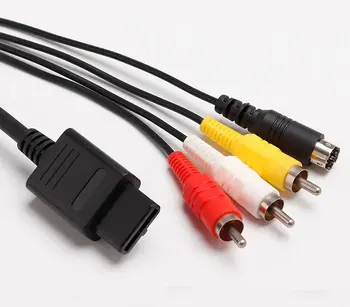 適用於任天堂64、N64、SNES、SFC、NGC的黑色AV複合S端子RCA高清電視線 8 最佳銷售 任天堂64配件 - №2