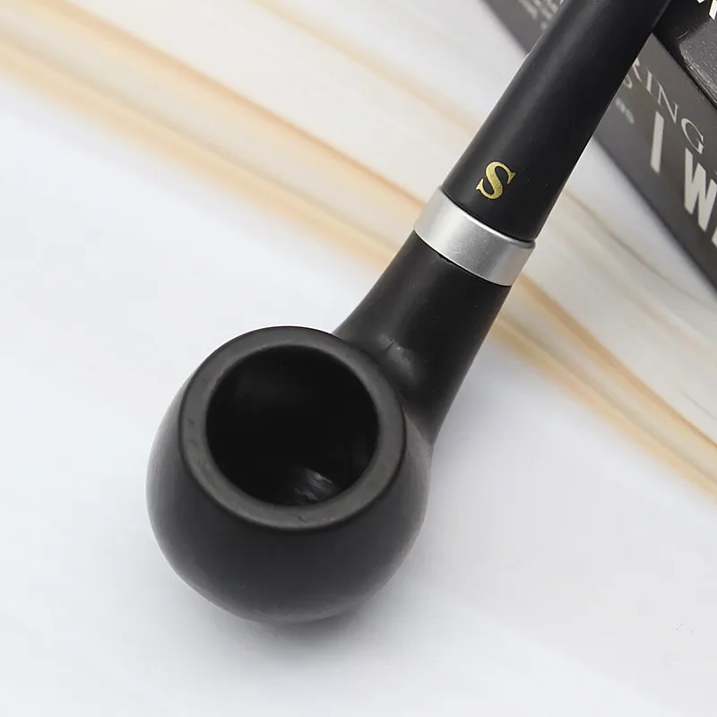 مصغرة المحمولة التدخين الأنابيب السوداء حساسة التدخين التبغ الأنابيب تصفية حامل سيجار صديق الأسرة هدية الرجال اللوازم اللازمة