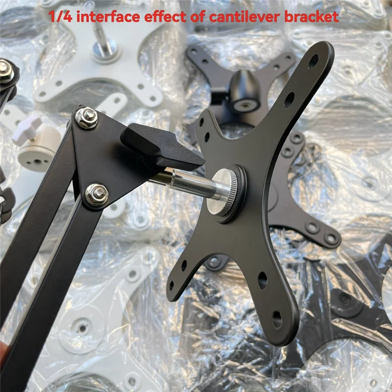 AED7-Portable Monitor Mounting Bracket Plate VESA 1/4 Inch Screw Hole To 100X100mm And 75X75mm Support Wall Mount Holder
