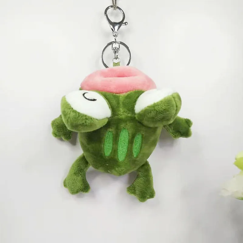 Cartoon Cute Animal Frog Toad Frog with Big Mouth Plush Toy Key Chain Pendant Claw Doll Children Birthday Gift Plush Keychain