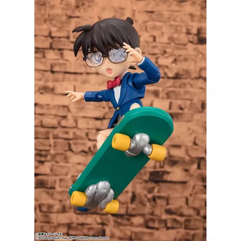 Bandai Detective Conan Figura Anime, Conan Edogawa, Edição de Resolução, Action Figure Original, Brinquedos Infantis, Presente