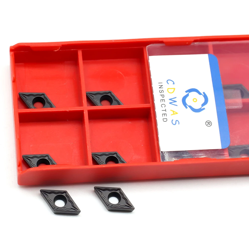 Insertos de carburo DCMT070204 TM PC4125, herramienta de torneado interno DCMT 070204, cuchillas de carburo de tungsteno, herramientas de torno CNC para acero
