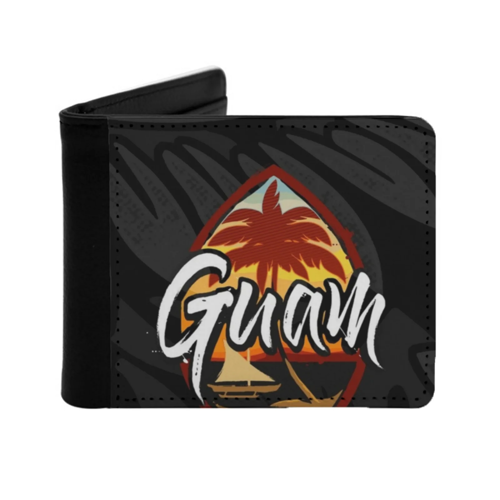

Guam Seal Guamanian Pride Men Wallets Card Man Wallet Short Purse Bi-Fold Personalized Purses Hafa Adai 671 Pacific Islanders