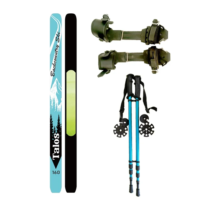 2024 Skis adult  Wide 160cm  skis skishoeing Backcountry Skin