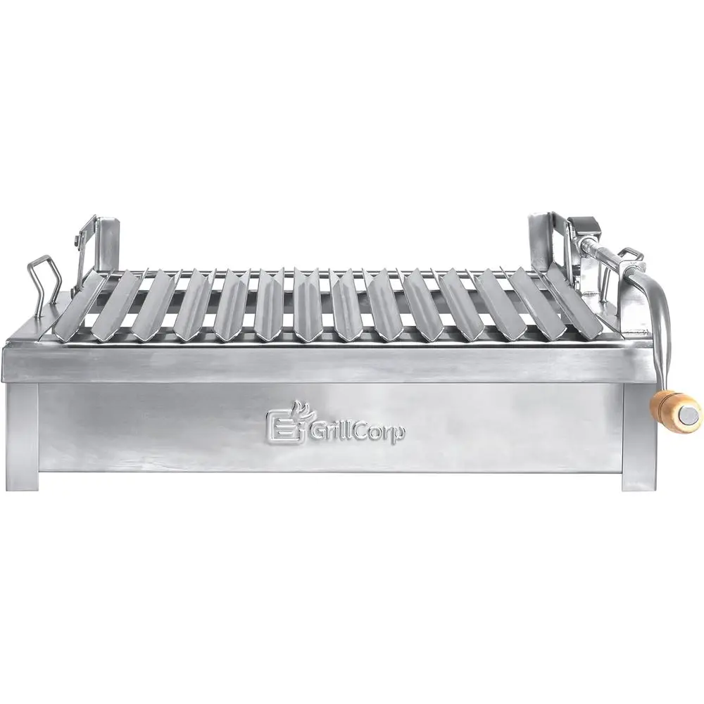 

Портативное и встроенное барбекю из 100% нержавеющей стали с системой подъема и капельной капельницей — подходит для средней обжарки — приготовление пищи на открытом воздухе и кемпии