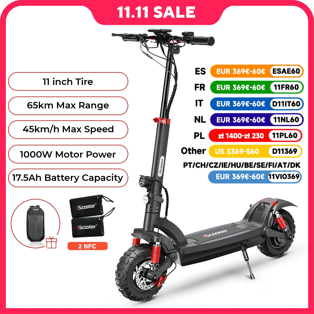 iScooter 1000W elektromos roller 11 hüvelyk