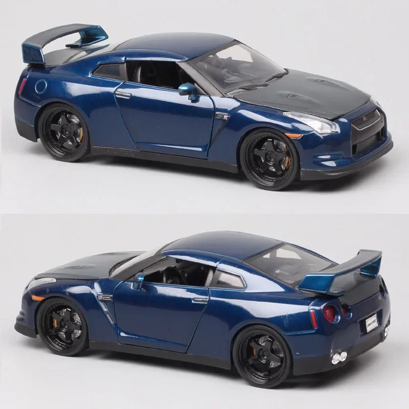 Classic 1:24 Scale Jada 2009 Nissan GT-R R35 GTR Nismo Diecast Vehicle Metal Muscle Grand Tourer Toy Sport Car Model Replicas