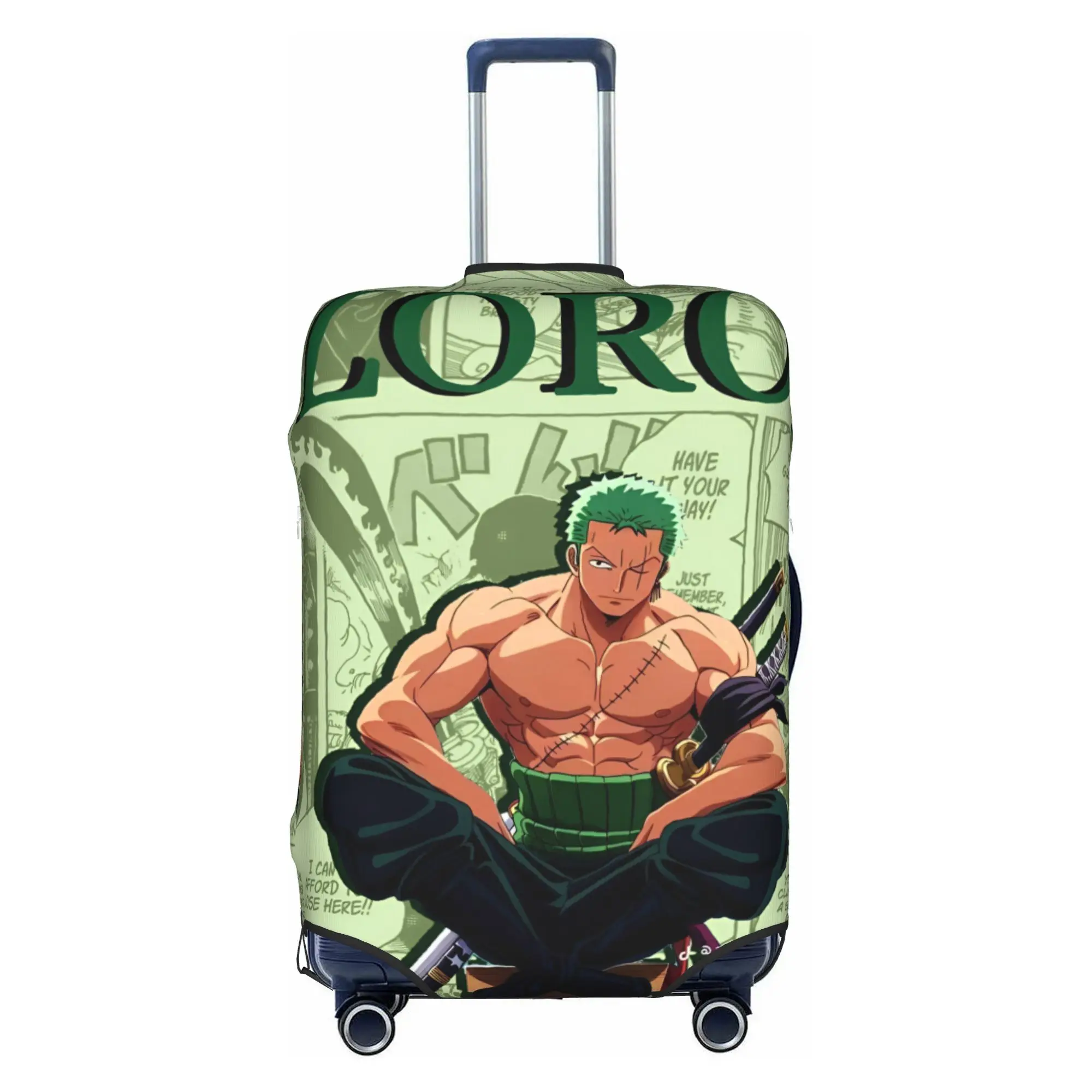 Custom One P-Pieces Zoro Japan Comic Luggage Cover Fashion  Suitcase Protector Covers Suit For 18-32 inch