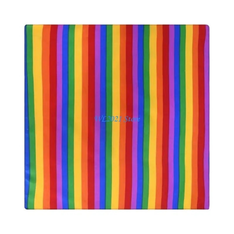 

G5GC 4Pcs Square Scarf Multifunctional Headscarves for Men and Women Soft Scarves Headwear for Music Festivals and Parties