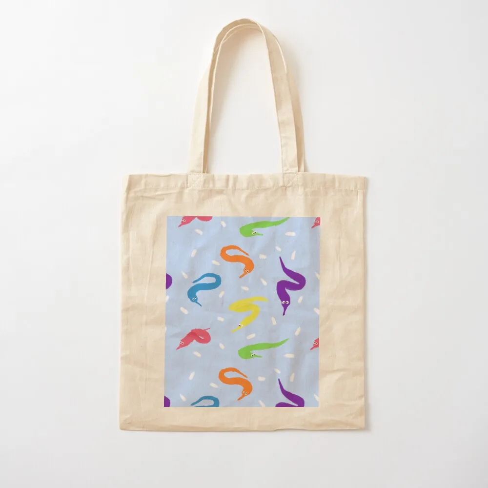 دودة على سلسلة بيبي! حمل حقيبة أكياس المتسوق حقيبة المتسوق النسائية حقيبة قماش مخصصة حقائب مخصصة #2