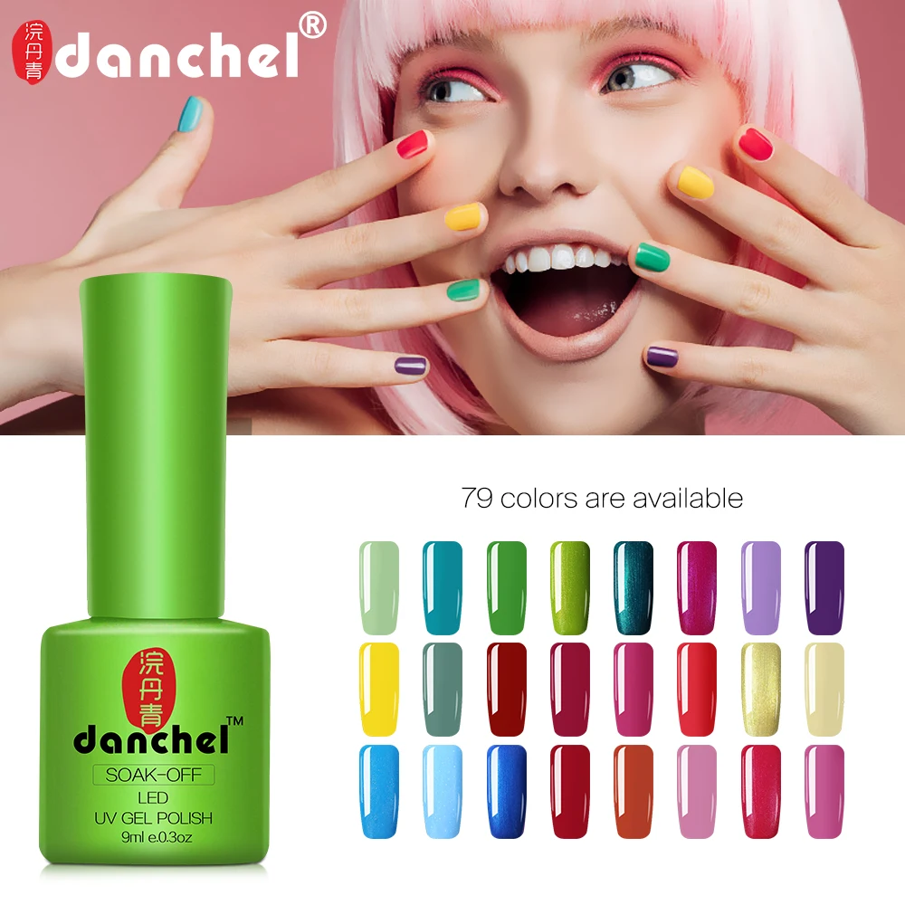 Danchel 9ミリリットルジェルネイルポリッシュvernis半永久ネイルアートワニスゲルラッカートップコートuvジェルネイルアート1ピース