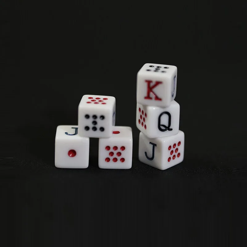 10pcs/set  Poker Dice Board Game Accessories 16mm