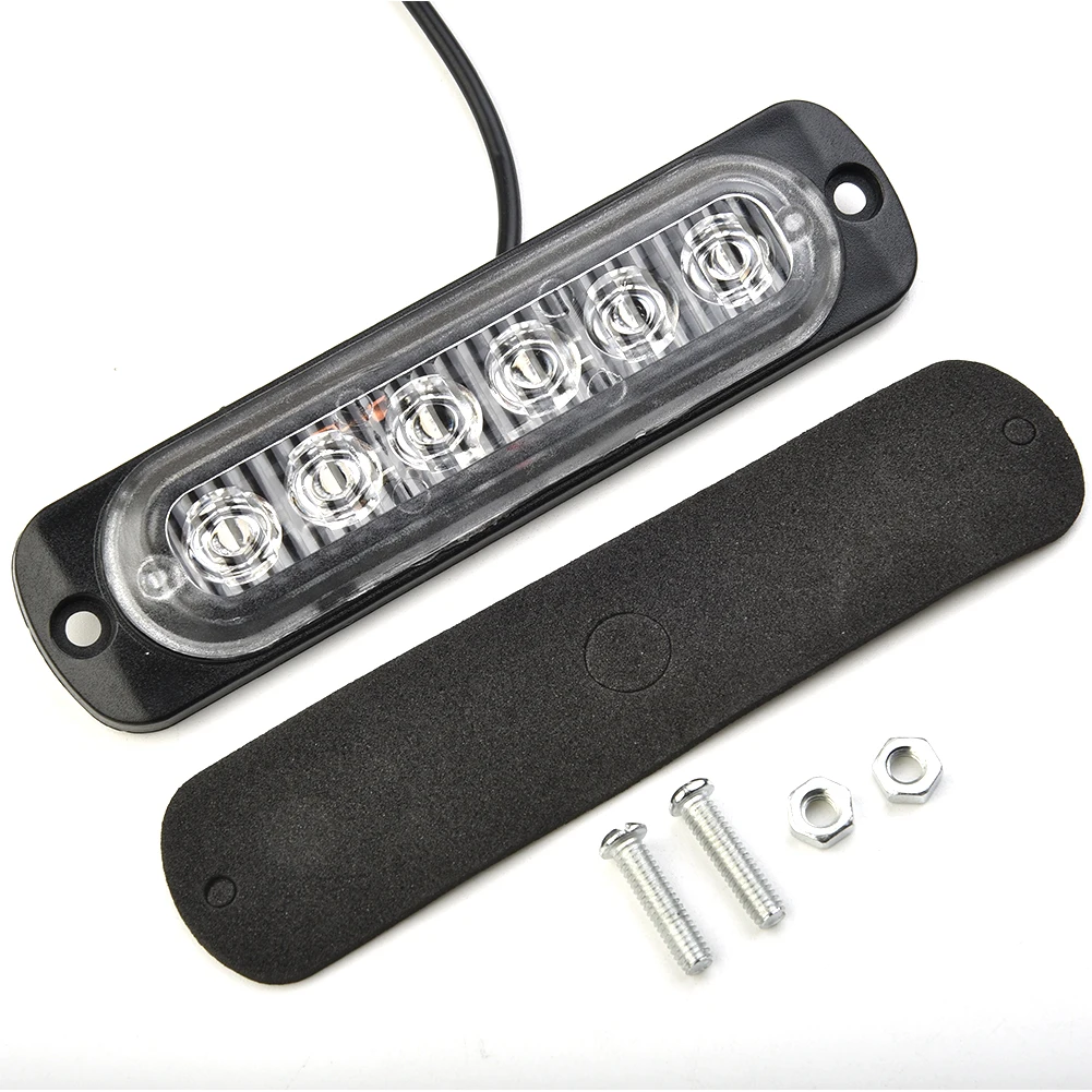 

Accessories Strobe Lights Bar Hazard Kit Replacement Set Super Bright 12V-24V DC Transparent 18W Ultra Thin 333mA