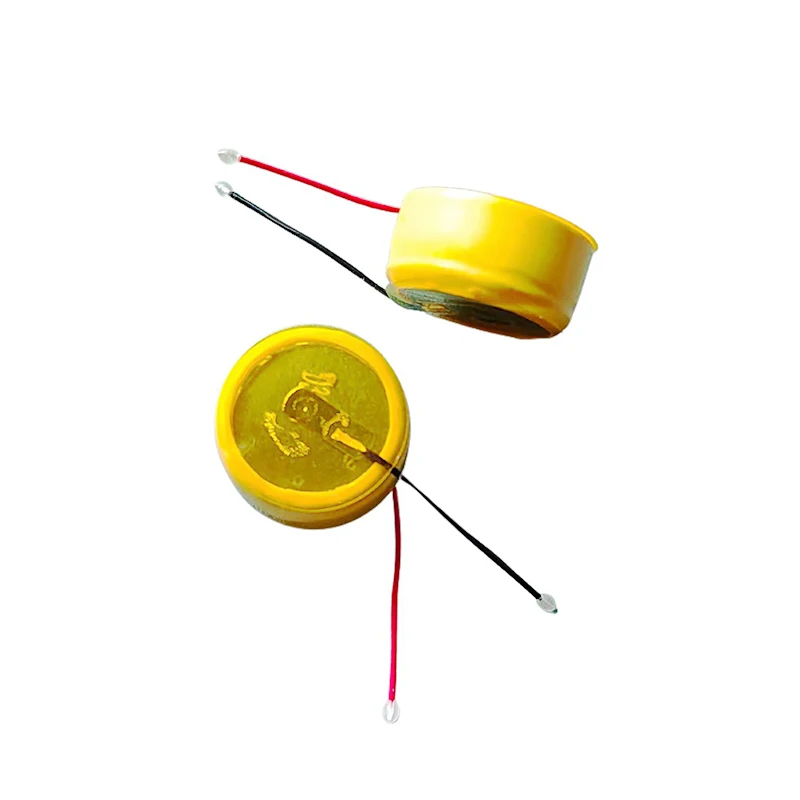 LIR1254 Lithium Battery With Line For Bluetooth Headset Mouse Welding Wire  3.7V 60mAh Rechargeable Coin Cell CP1254 Battery