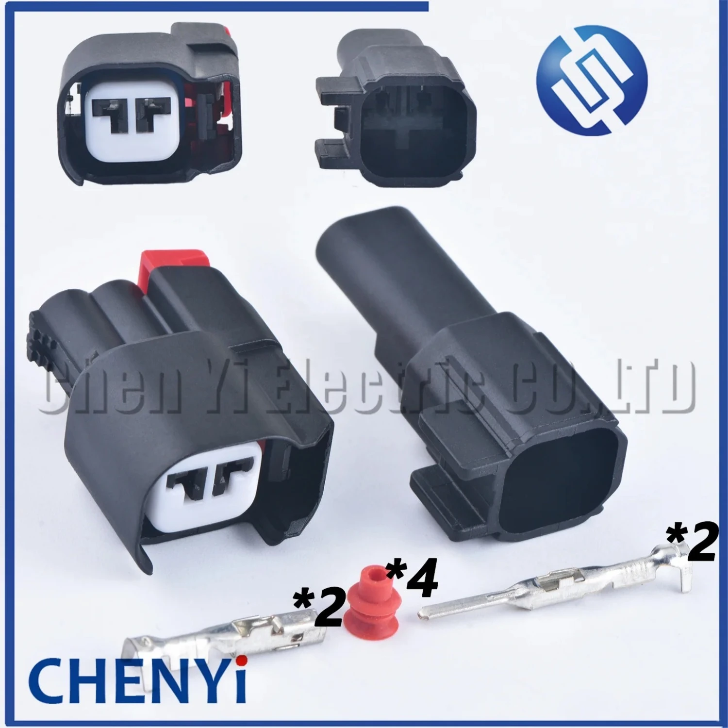 2 Pin male or female auto waterproof connector Fuel injector front wheel ABS sensor plug for Ford Buick Chevrolet EV6