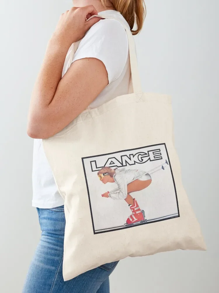 

Lange Ski Girl Tote Bag reusable shopping bag female bag handbag