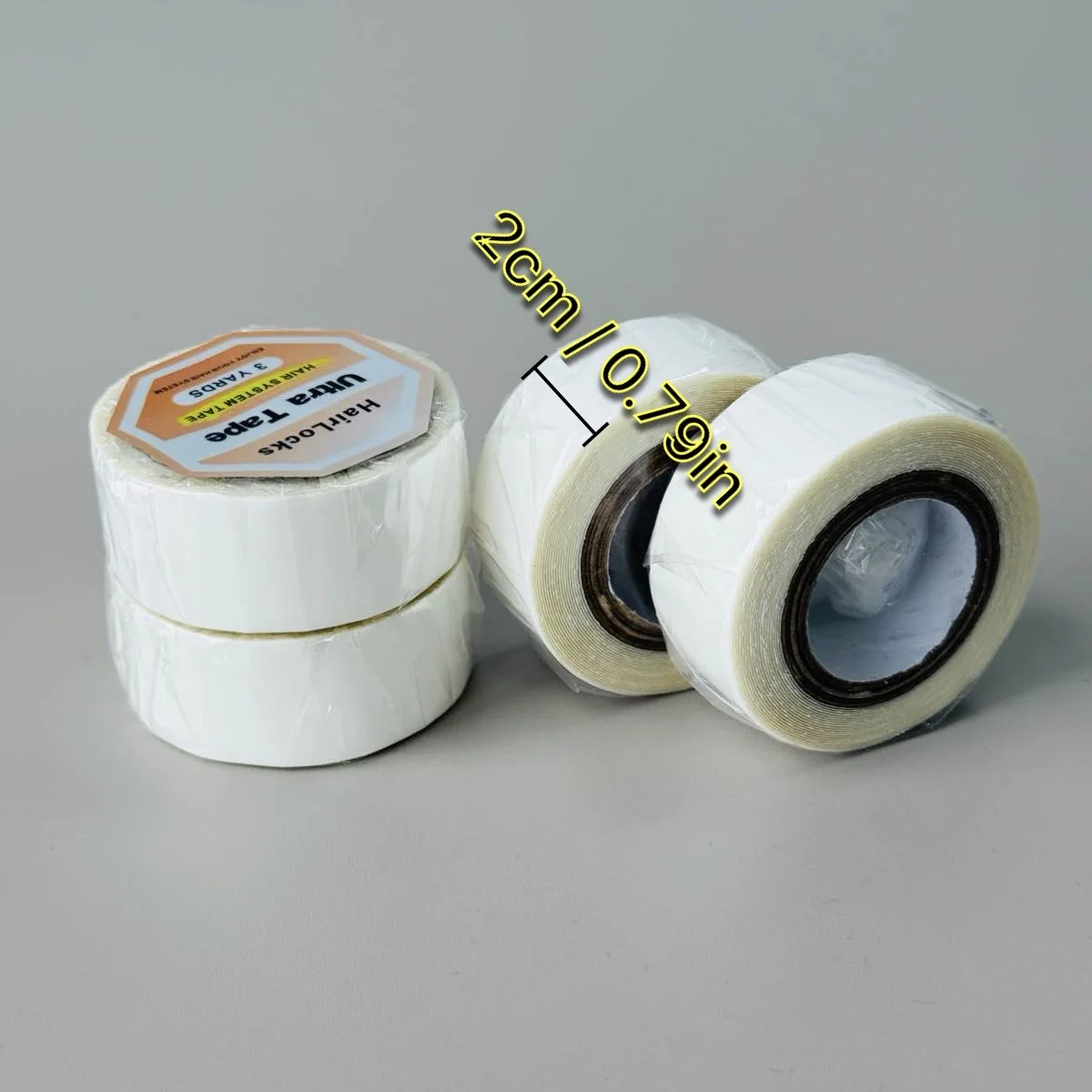 3 ياردة 2.0 سنتيمتر/لفة نظام الشعر الشريط ل وصلات شعر لا تألق الترابط على الوجهين شعر مستعار الشريط لاصق استبدال الشريط