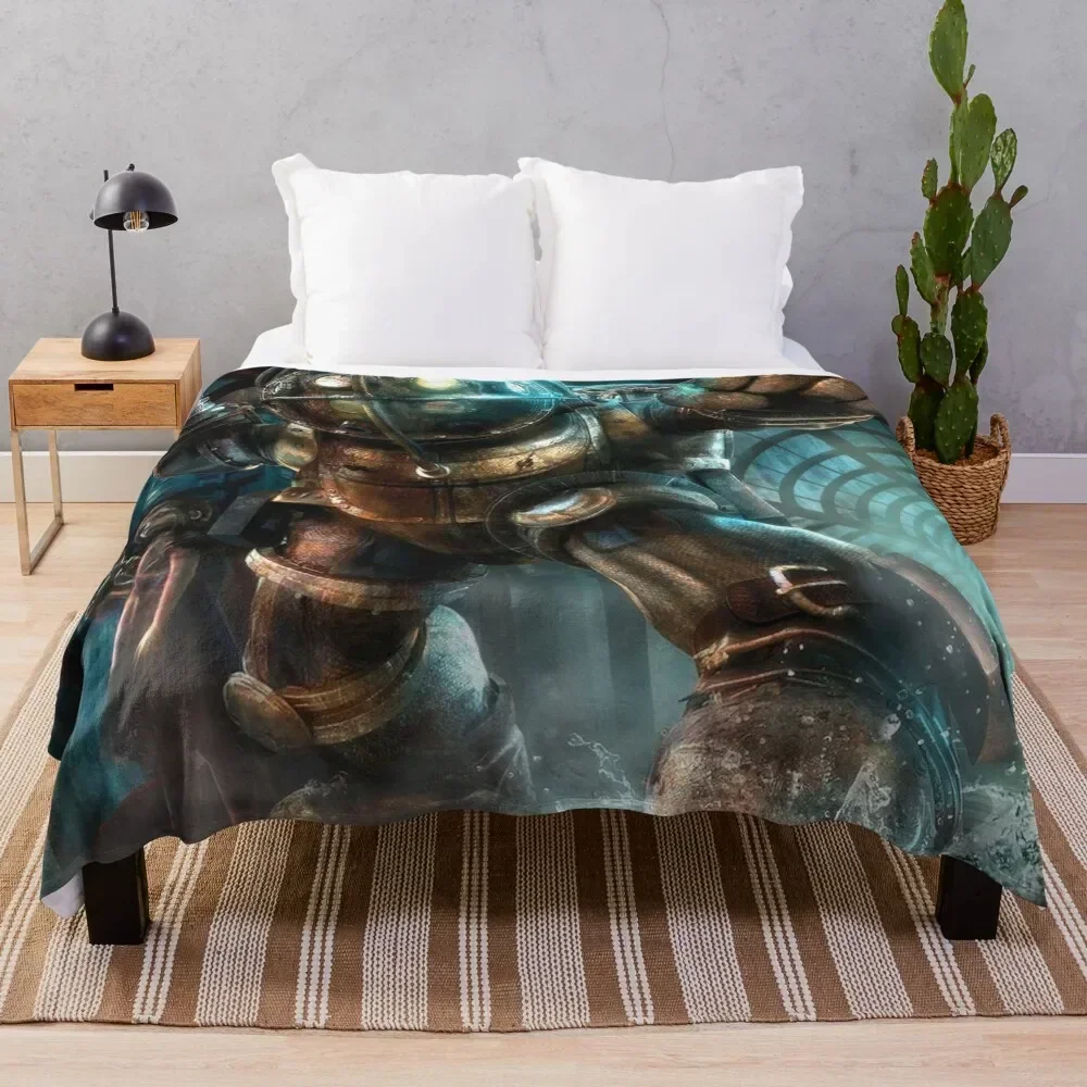 Bioshock Big Daddy Gaming Art Throw Blanket for babies Thermal Blankets