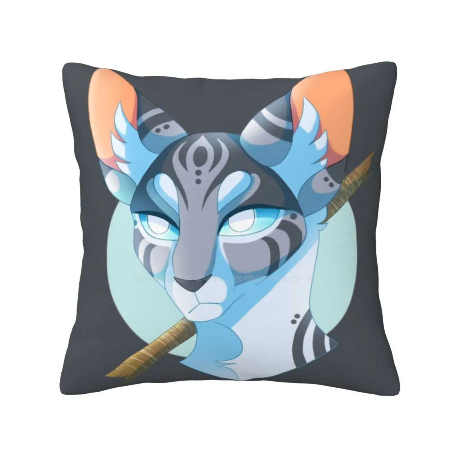 Jayfeather And Stick Bedroom Office Hug Pillowcase Warrior Cats Jayfeather Stick Blind Cat Blue Grumpy Bust Power Of Three The