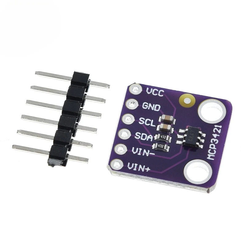 MCP3421 I2C SOT23-6 delta-sigma ADC Evaluation Module Board For PICkit Serial Analyzer Module GY-MCP3421