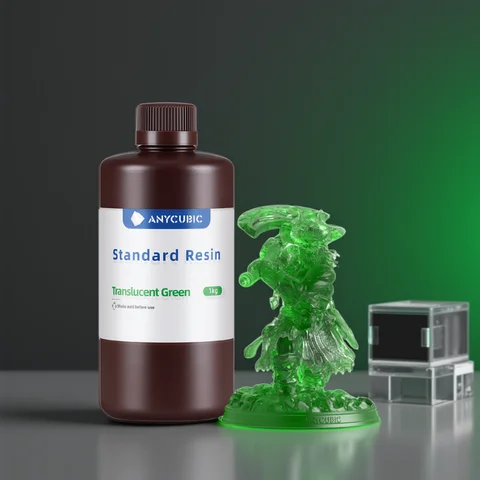 ANYCUBIC Resina standard 405nm Resina UV Stampante LCD 3D Resina fotosensibile per Photon Mono 7 Pro Figurine Materiali di stampa 3D