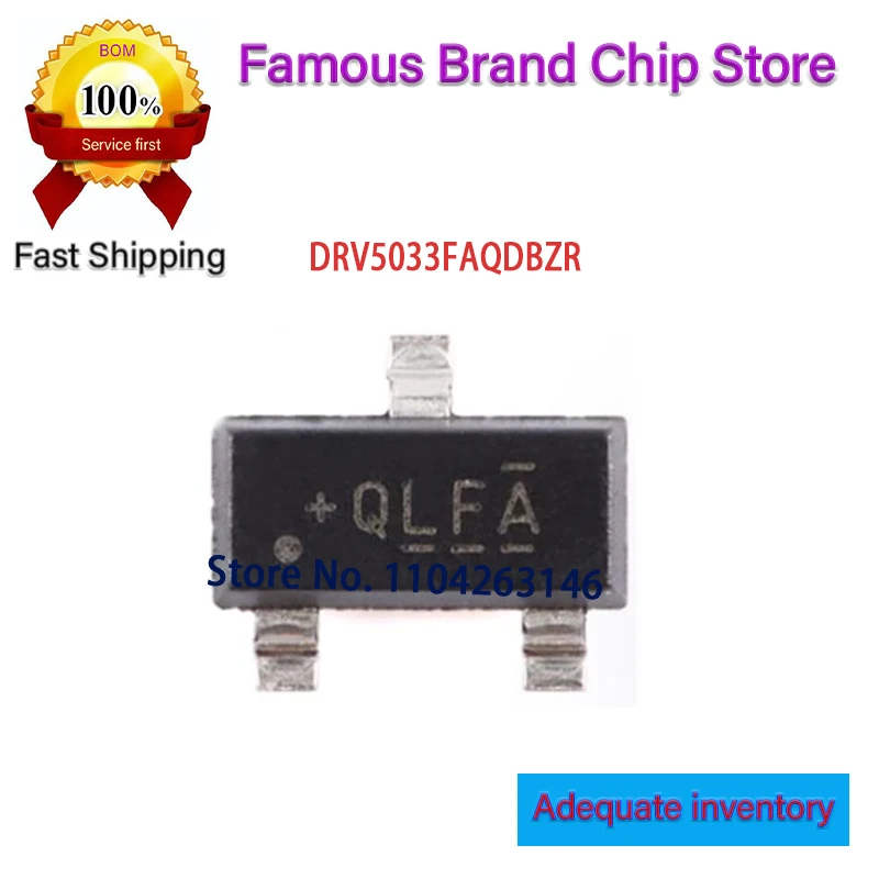 20~50Pcs/Lot New Original  DRV5033FAQDBZR DRV5033 SOT-23-3