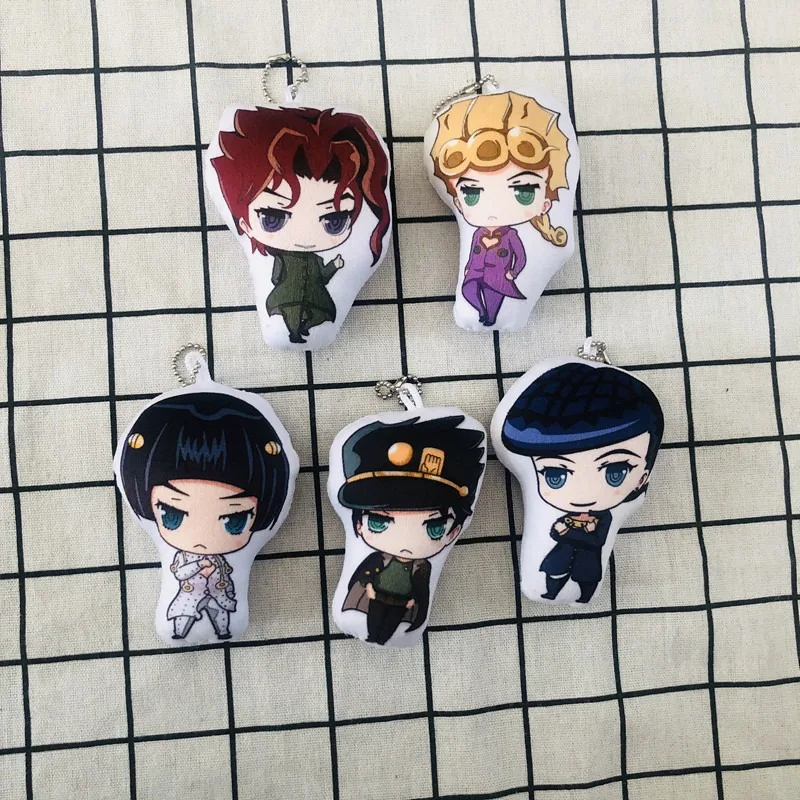 Kujo Jotaro Jolyne Weather Report Giorno Giovanna Cat's Ears Style Plush Pendant Kawaii Exquisite Soft Creative Bag Keychain