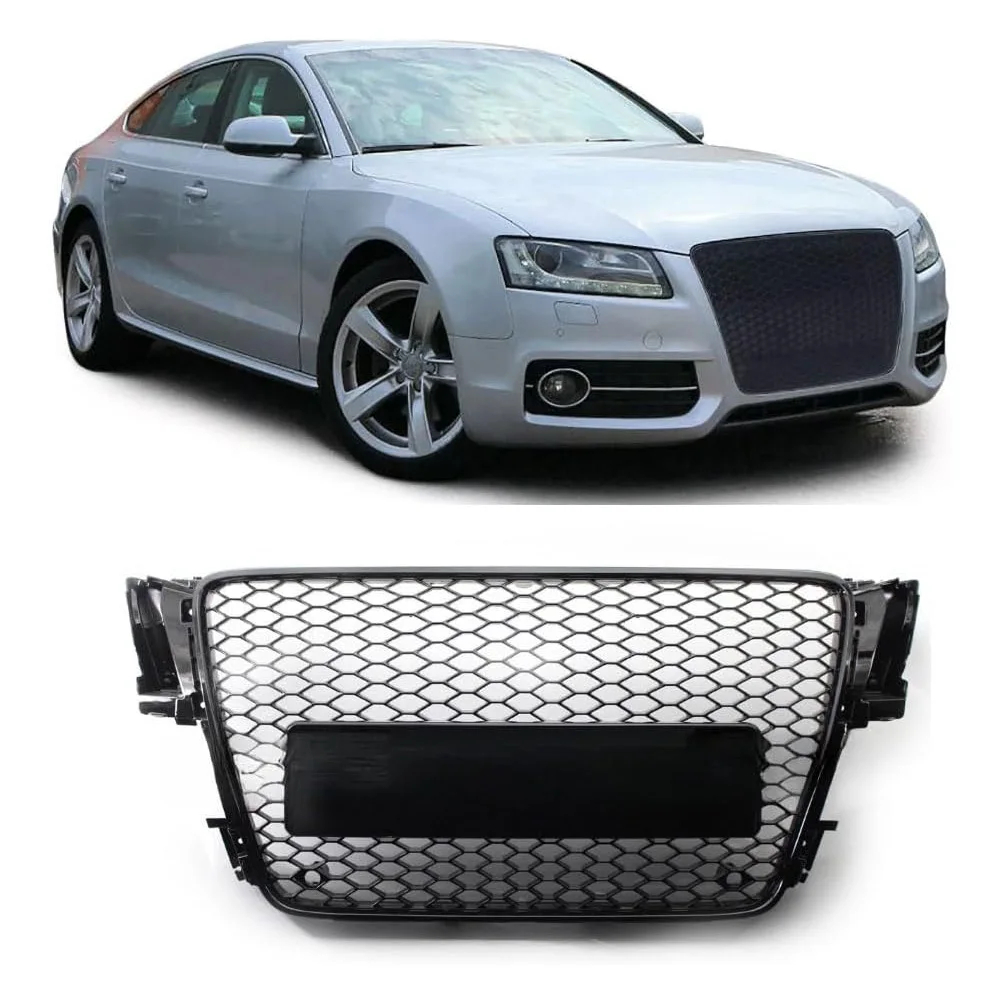 المصد الأمامي للسيارة مصبغة العسل المبرد الوفير مصبغة غطاء الشواية ل A5 B8 8p0 2008-2012 8t0853651 استبدال أجزاء لا علامة #1