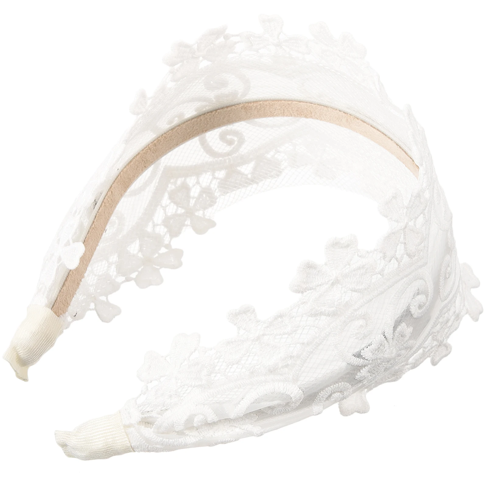 

Wide Brim Black Headb Women Girls Headdress Lace Hair Accessory Decorative Sweet Elegant St Out Crowd Comfortable Everyday Party