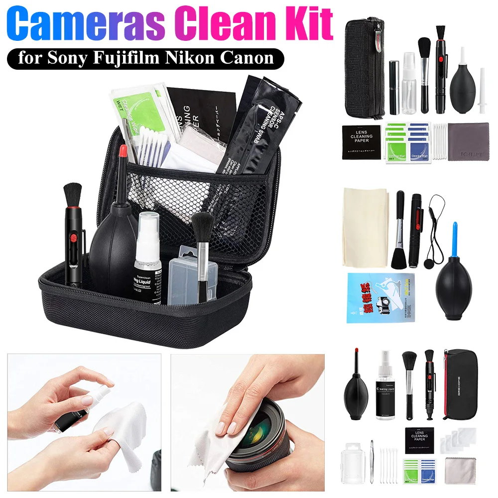 7-47PCS Camera Cleaner Kit DSLR Lens Digital Camera Sensor Cleaning Set for Sony Fujifilm Nikon Canon SLR DV Cameras Clean Kit