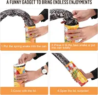 The Potato Chip Snake Can Jump Stage Magic Tricks Spring Snake Toy April Fool Day Halloween Party Jokes in A Can Gag Gift Prank 6