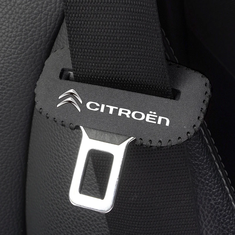 Car Logo Seat Safety Belt Buckle Cover Interior Accessories For Citroen C3 C4 C2 C1 C Crosser Picasso Akcesoria Saxo C5 Jumper