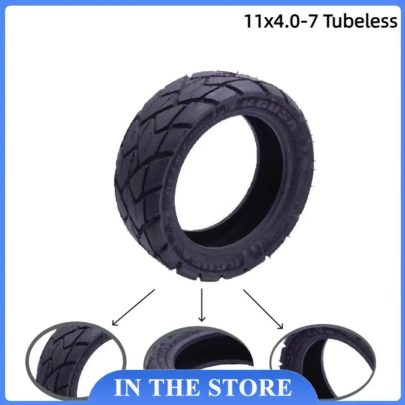 11x4.0-7 vacuum tire enhanced version, comfortable and anti bumpy, suitable for changing tires for beach bikes