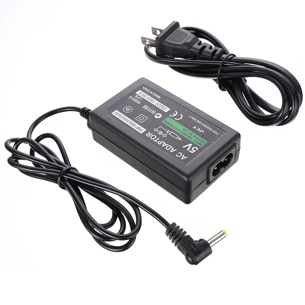 EU US Plug AC Charger Adapter For PSP Charger Power Supply Cord Compatible with Sony PlayStation PSP 1000 2000 3000 Series