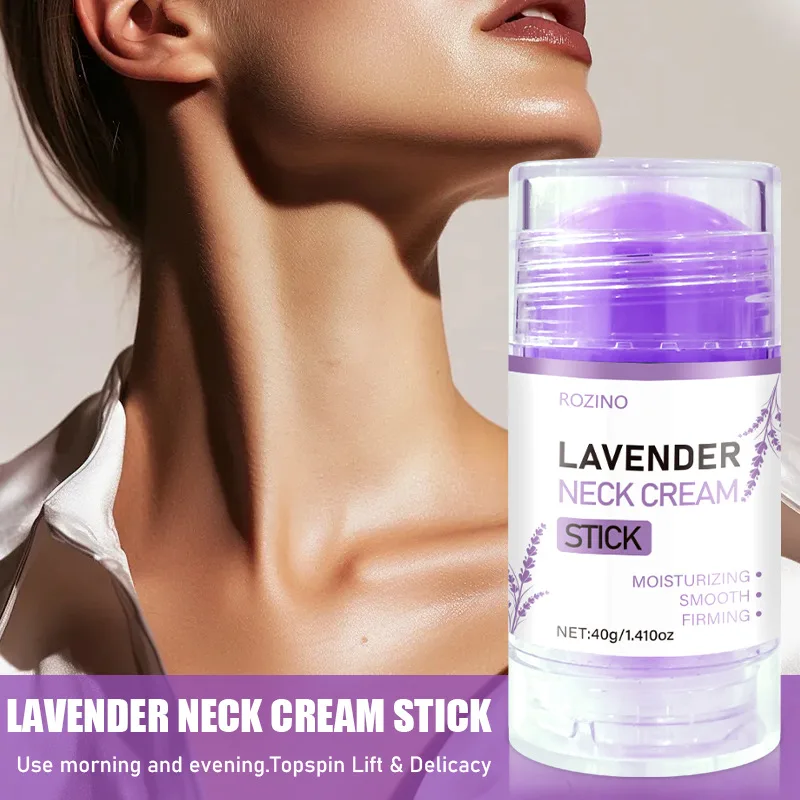 Crema viso e collo alla lavanda Crema essenza lifting e rassodante Linee sottili leggere Crema idratante per la bellezza della pelle