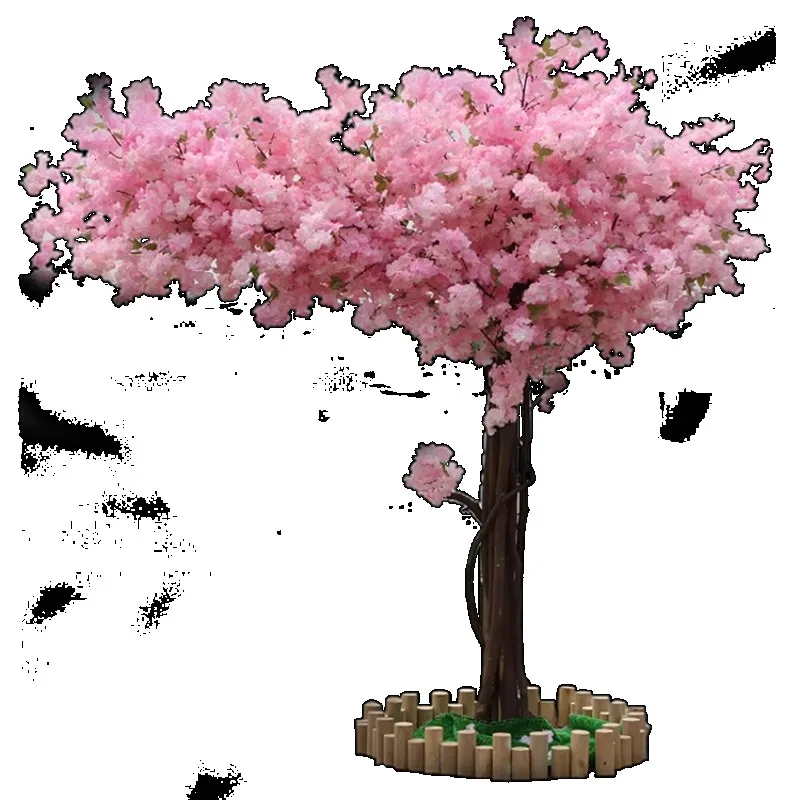 

Дерево Шелковый материал На открытом воздухе Крытый сад Украшения Цветочное дерево Искусственное вишневое дерево