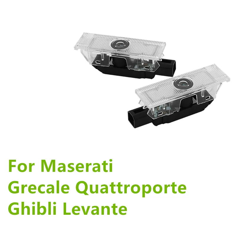 2PCS HD Car Door Welcome Light Led Projector Lamp For Maserati Grecale Quattroporte Ghibli Levante